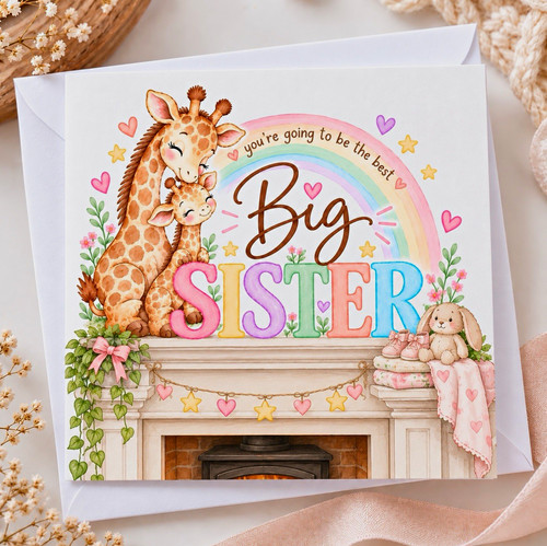 Big sister new baby - baby, folded