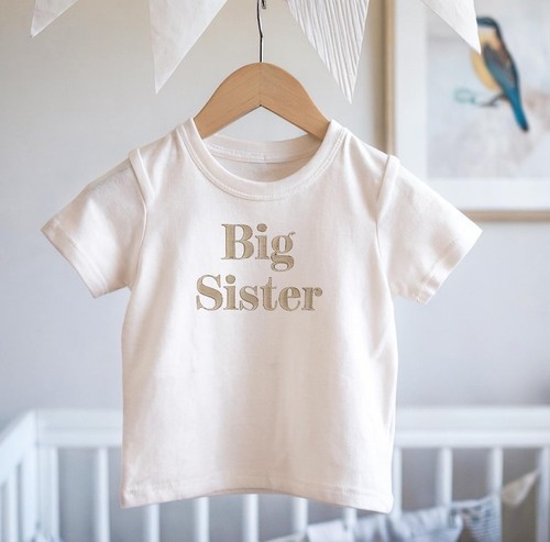 Embroidered big sister - embroidered,