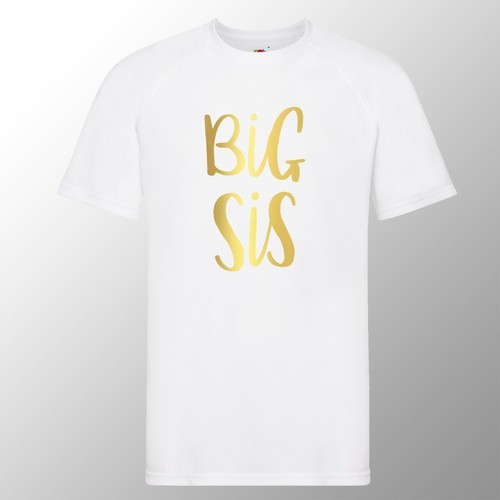 White tee gold big - white,