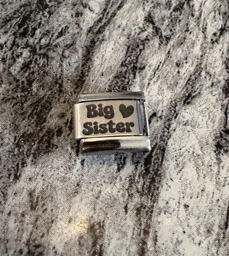 New big sister heart silver - new,