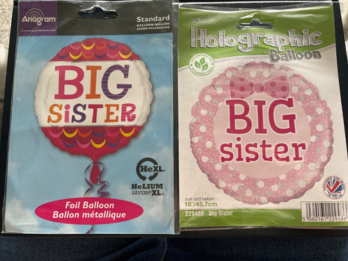 Big sister foil balloon - foil,