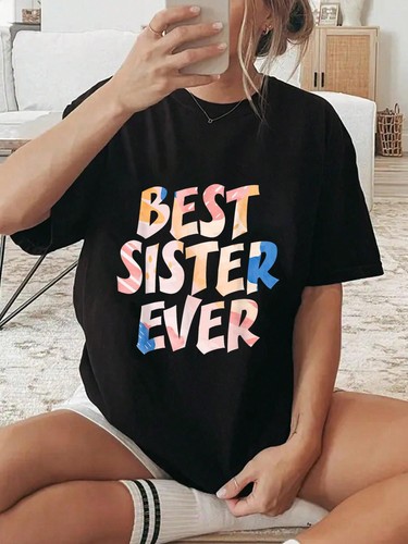 100 cotton best sister - best,