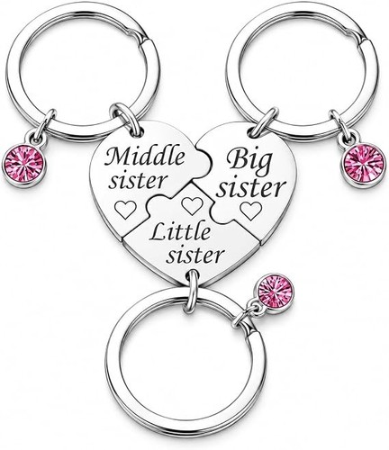 Sister keyring gifts 3pcs - sister,