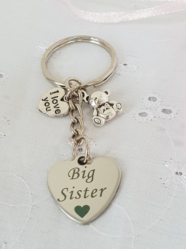 Big sister heart keyring - sister,