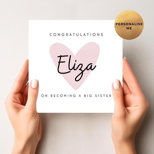 Personalised new baby card for - personalised,