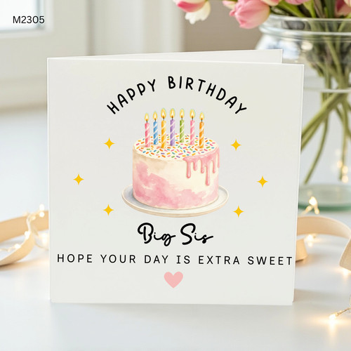 Big sister birthday - big, happy
