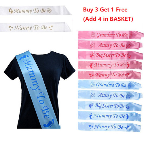 Baby shower sashes mummy to - sashes,