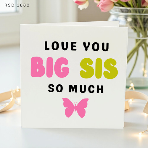 Big sister birthday - sister, card