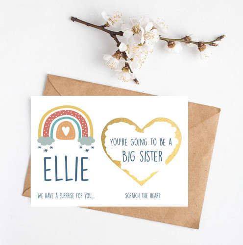 Sibling reveal card you - sibling, you're